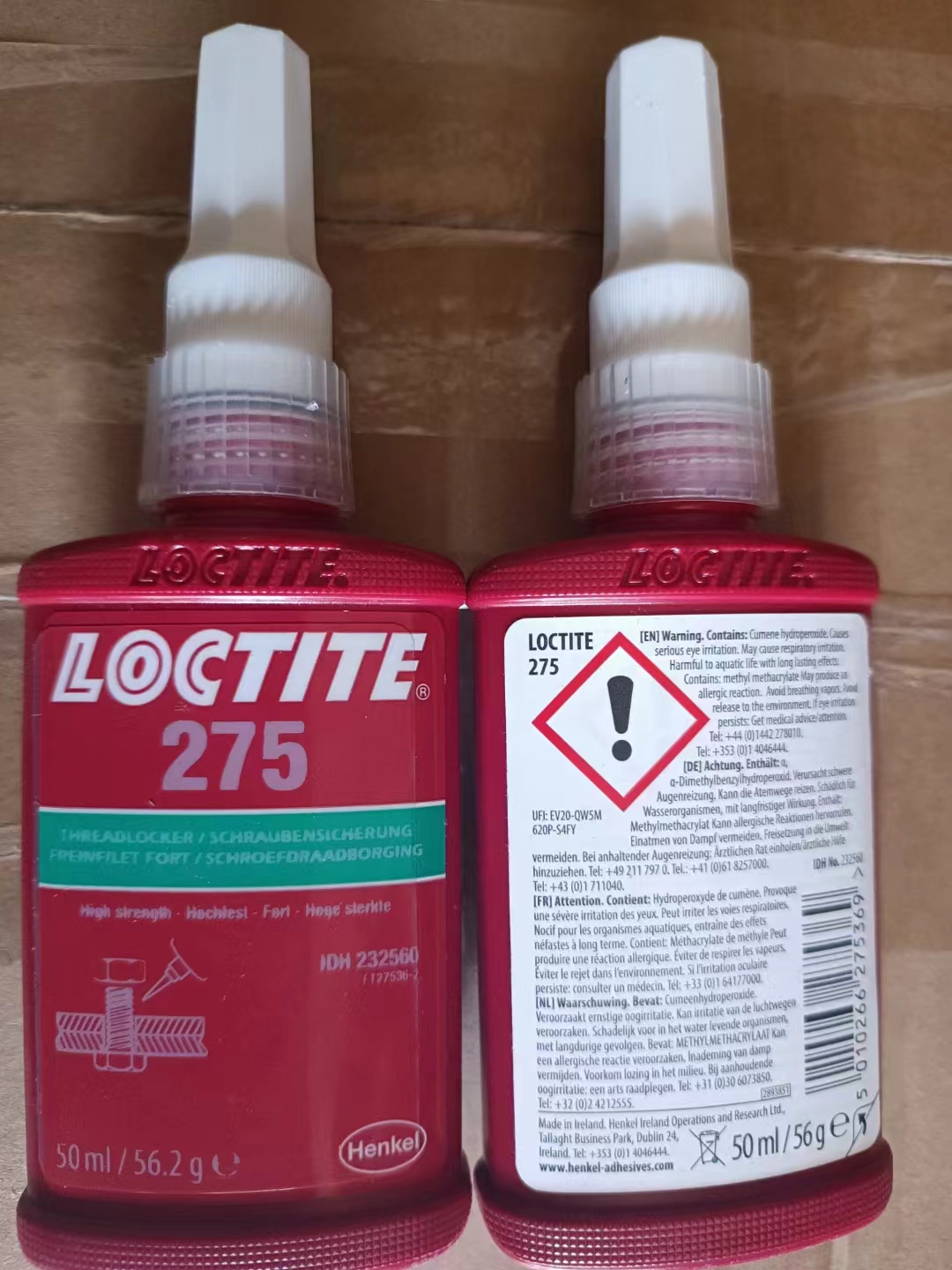 FM32 Loctite 276 275 Tiếng Anh Chất kết dính màu xanh lá cây có độ bền cao, độ nhớt thấp