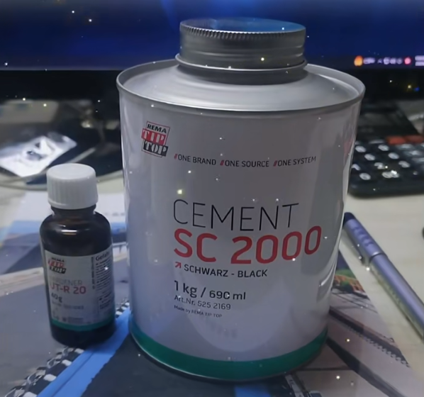 ZYX Rema Tip Top Top Xi măng BL Tyre 650 G 200g Sửa chữa hộp đựng TIN Hợp chất Vulcanisation Xi măng Công cụ xi măng đặc biệt