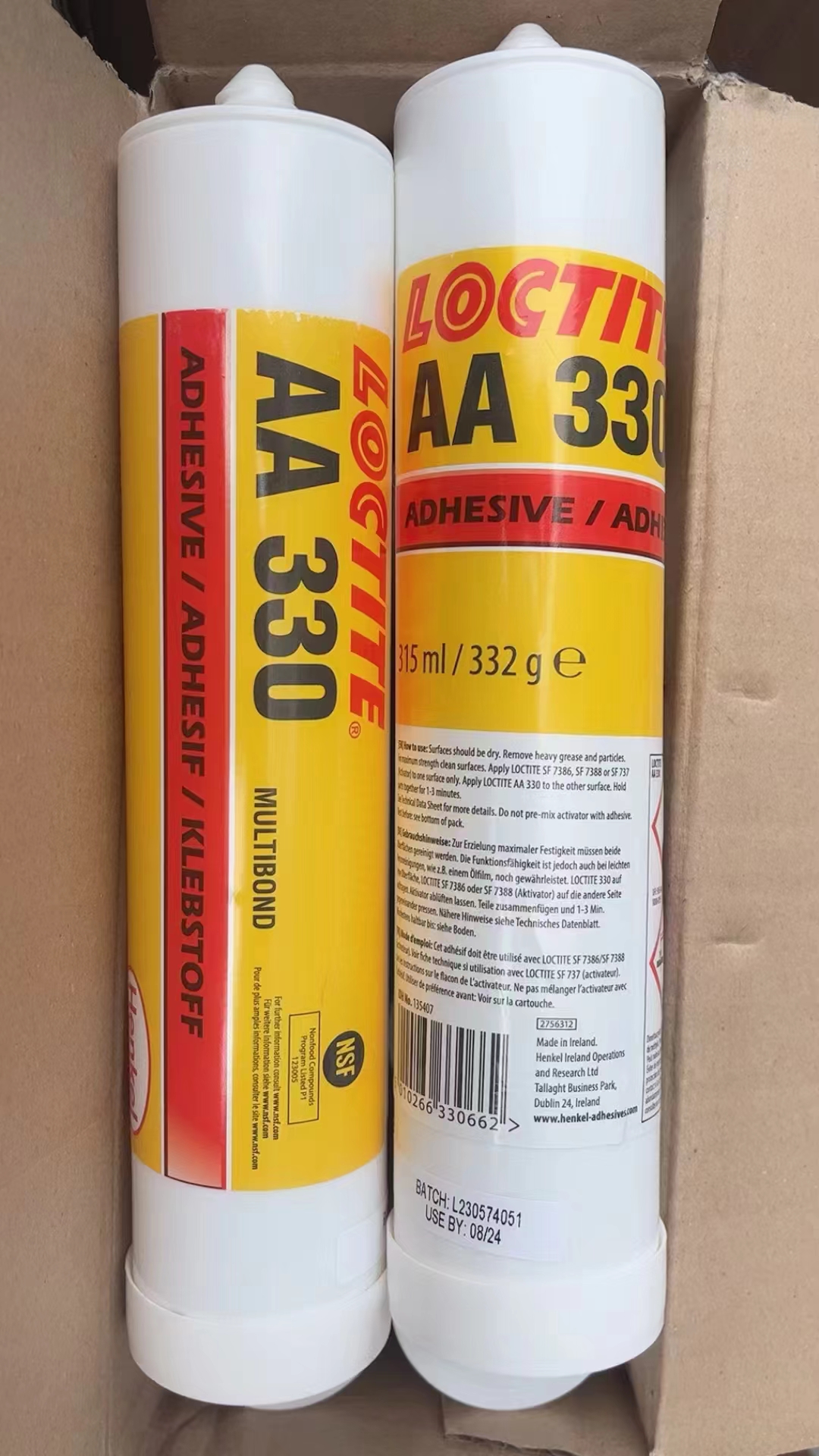 FM37 LOCTITE EA9466 EA9483 50ML Keo Epoxy liên kết cấu trúc, màu vàng, 2 thành phần